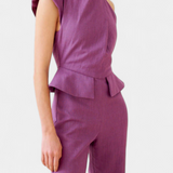 Mono Asymétrique Long Nerida en Lin et Coton