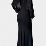 Robe Atenea Halter en Maille avec Perles