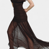 Robe Bodycon en Maille Plissée Noelia