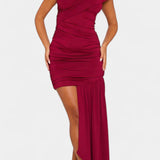 Robe Mini Asymétrique Velia avec Drapé