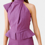 Mono Asymétrique Long Nerida en Lin et Coton