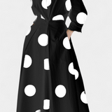 Robe Maxi à Manches Longues Miriam Rétro