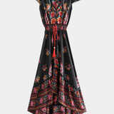Robe Florale Boho Chic Chiara avec Ceinture Ajustable