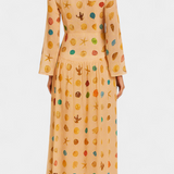 Robe Style Fée Alvie avec Imprimé de Coquillages Marins