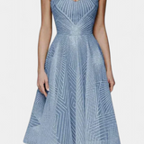 Robe Longue Everleigh avec Broderie et Coupe A-Line