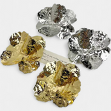 Boucles d'Oreilles Brillantes en Forme de Fleur