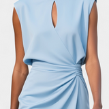 Robe Midi à Manches Longues Mona avec Col Rond