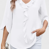 Blouse Casual Annemiek avec Coupe Ample et Style Sophistiqué