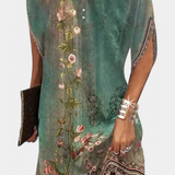 Robe Midi Intemporelle Haruna avec Col Rond