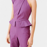 Mono Asymétrique Long Nerida en Lin et Coton