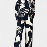 Ensemble à Jambes Amples Basilisa avec Imprimé Graffiti