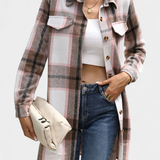 Robe Chemise Mini Check Masia avec Ceinture