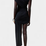 Robe Mini Asymétrique Velia avec Drapé