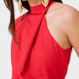 Mono Asymétrique Long Nerida en Lin et Coton