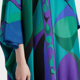 Kaftan Fiorella avec Imprimé Psychédélique Iride