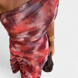 Robe Maxi Tie-Dye à Une Épaule Jessamy