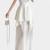 Robe Longue Hollis avec Col Halter et Dos Nu