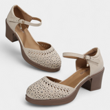 Bottes à chevilles en cuir synthétique pour femmes Cirila avec boucle décorative