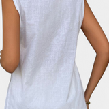 Ensemble en Lin Sans Manches Style Décontracté Loren