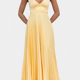 Robe Arlena avec Bretelles Plissées et Dos Croisé