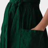 Robe en Coton Cressida avec Décolleté en V et Taille Ajustable