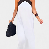 Robe Edith avec Col Croisé et Dos Ouvert