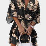 Robe Mini Eliza avec Nœud Frontal et Volants