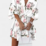 Robe Mini Eliza avec Nœud Frontal et Volants