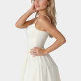 Robe Midi Marvelle Sans Manches en Tissu Léger