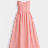 Robe Midi Marvelle Sans Manches en Tissu Léger