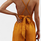 Gilet en Dentelle avec Dos Ouvert Valentina et Pantalons à Jambes Amples