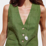 Ensemble de Gilet et Pantalons Courts Jennifer en Lin et Coton