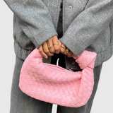 Mini Sac Satchel Tissé Sauge