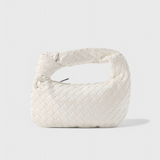 Mini Sac Satchel Tissé Sauge